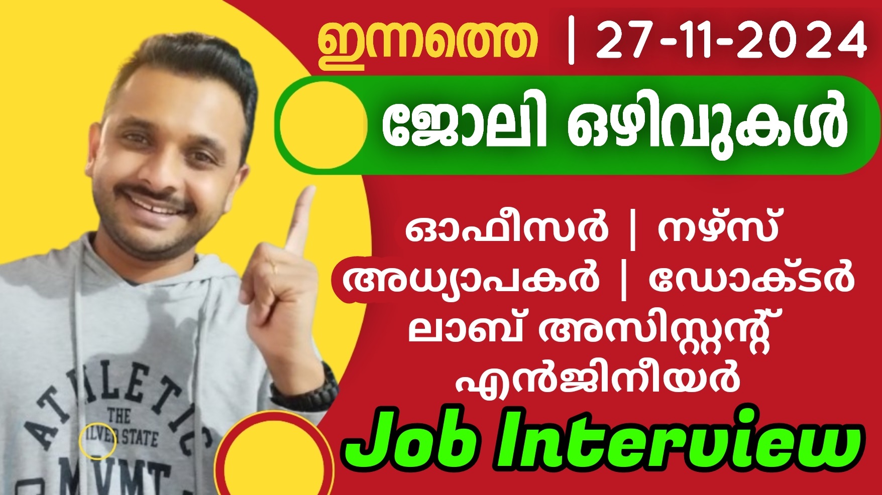 ഇനàµà´¨à´¤àµà´¤àµ† ജോലി à´’à´´à´¿à´µàµà´•à´³àµâ€ | 27-11-2024
