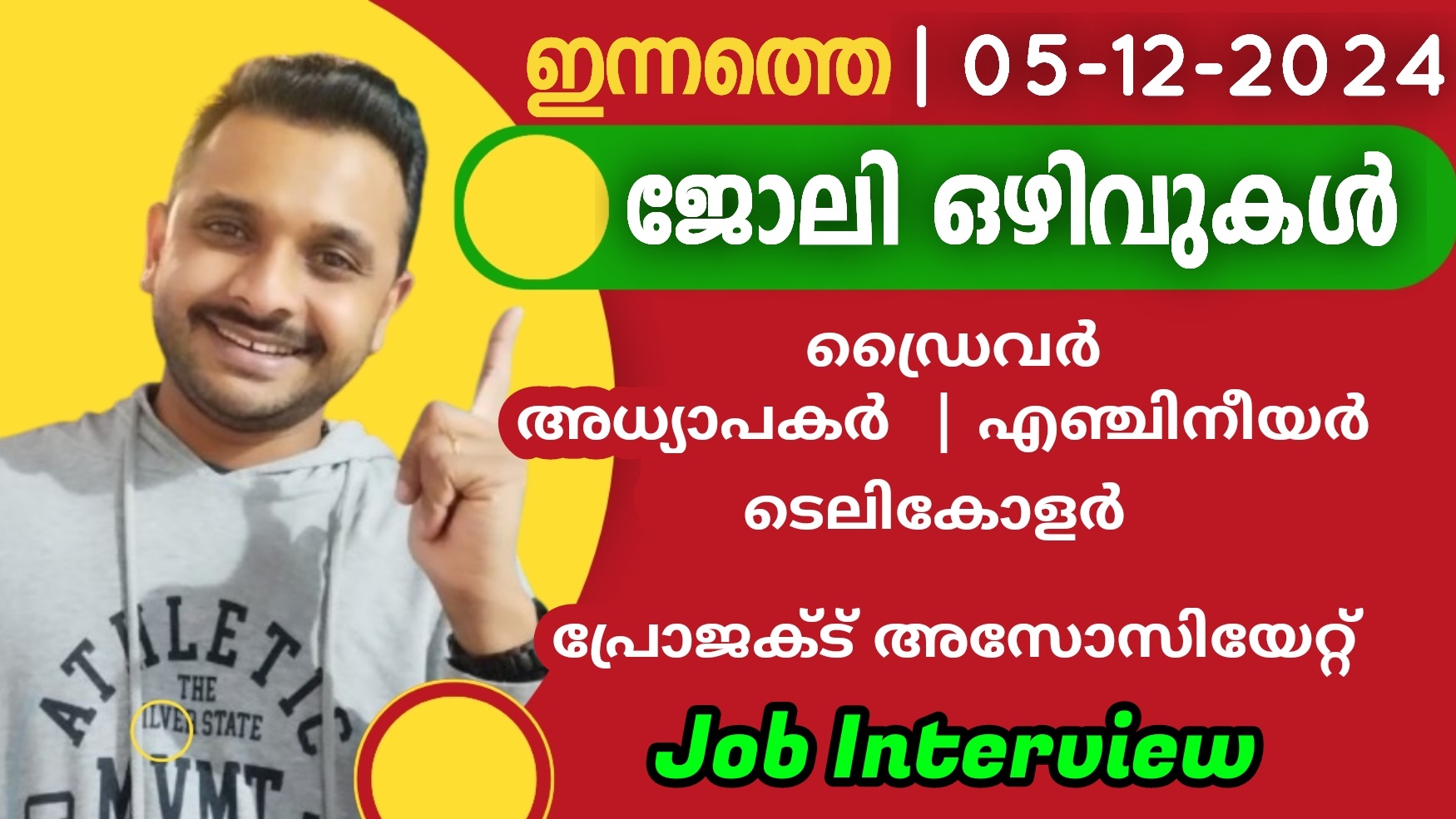 ഇനàµà´¨à´¤àµà´¤àµ† ജോലി à´’à´´à´¿à´µàµà´•à´³àµâ€ | 05-12-2024