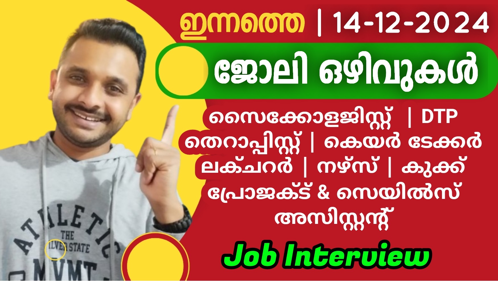 ഇനàµà´¨à´¤àµà´¤àµ† ജോലി à´’à´´à´¿à´µàµà´•à´³àµâ€ | 14-12-2024